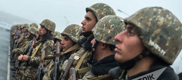 Военнослужащие одной из воинских частей Тавушской области Армении - Sputnik Армения