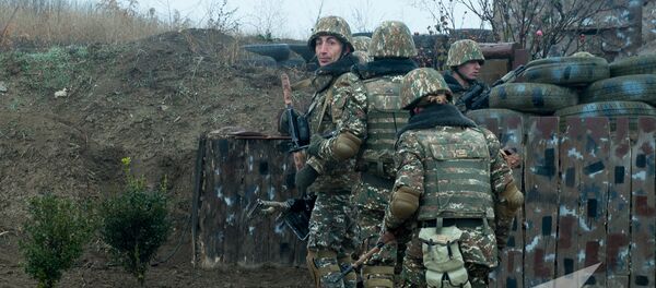 На армянских позициях. Короткий перерыв - Sputnik Армения