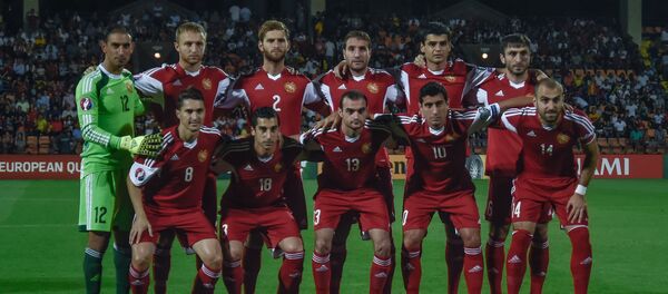 Домашний матч сборных Армении и Дании в рамках отборочного цикла ЕВРО-2016 , сборная Армении Домашний матч сборных Армении и Дании в рамках отборочного цикла ЕВРО-2016 , сборная Армении - Sputnik Արմենիա