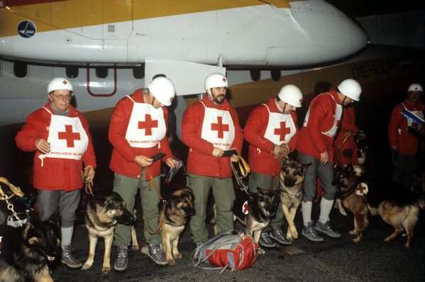 Спасатели из Австрии в аэропорту - Sputnik Армения