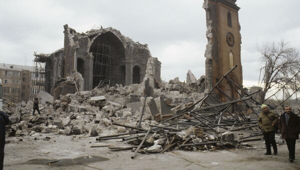 Последствия землетрясения в Ленинакане - Sputnik Армения