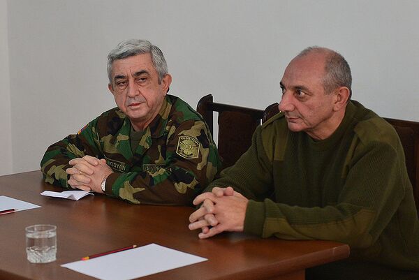 Президент Серж Саргсян с рабочим визитом посетил Нагорный Карабах Президент Серж Саргсян с рабочим визитом посетил Нагорный Карабах - Sputnik Արմենիա