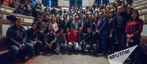 Лекция Казбека Кудзаева в Ереванском Медицинском институте им.Мхитара Гераци Лекция Казбека Кудзаева в Ереванском Медицинском институте им.Мхитара Гераци - Sputnik Армения