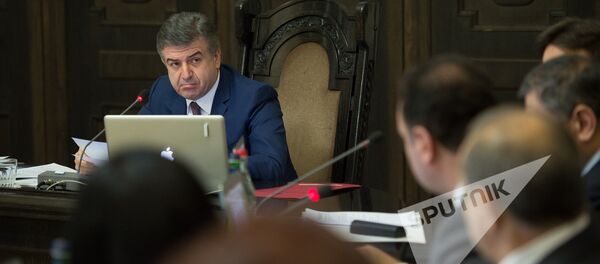 Заседание Правительства РА. Карен Карапетян Заседание Правительства РА. Карен Карапетян - Sputnik Армения