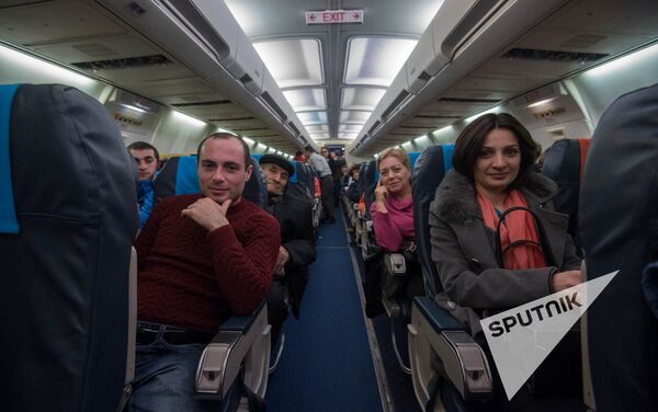 Երևան-Վորոնեժ-Երևան չվերթն իրականացնող ինքնաթիռում - Sputnik Արմենիա