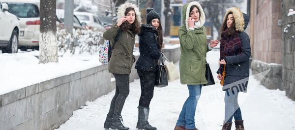 Заснеженный Ереван Заснеженный Ереван - Sputnik Արմենիա