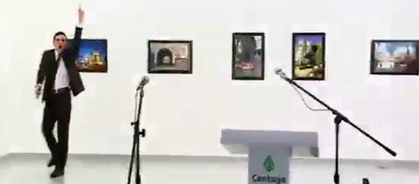 Момент покушения на посла России в Турции Момент покушения на посла России в Турции - Sputnik Արմենիա