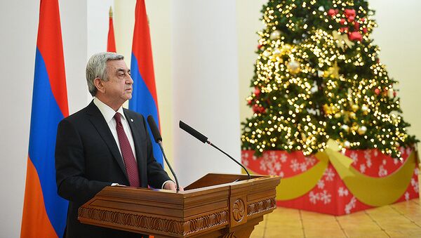 По случаю Нового года и Святого Рождества Президент пригласил на приём представителей СМИ - Sputnik Армения
