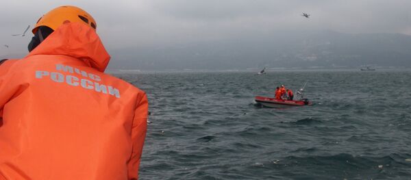 Поисково-спасательные работы на месте крушения самолёта Ту-154 Минобороны РФ в Сочи - Sputnik Армения