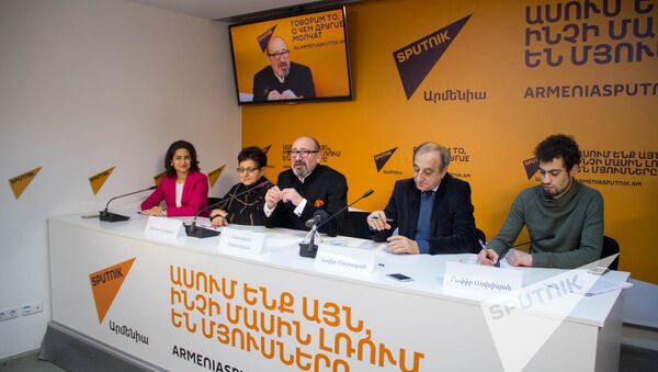 П/к пресс-конференция, посвященная первой кинопремии для отечественных фильмов Анаит - Sputnik Армения