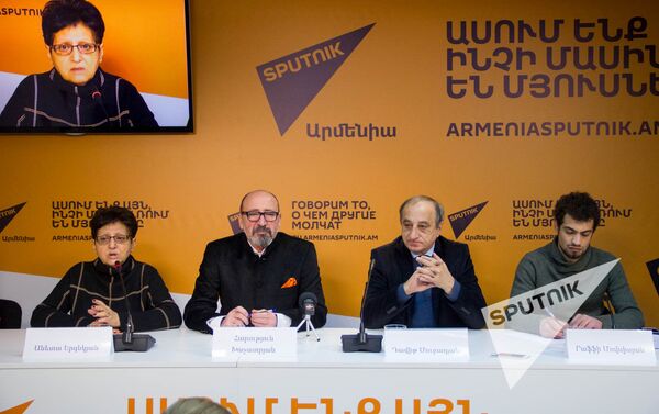 П/к пресс-конференция, посвященная первой кинопремии для отечественных фильмов Анаит - Sputnik Армения