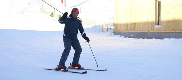 Любители горных лыж предпочитают Цахкадзор Любители горных лыж предпочитают Цахкадзор - Sputnik Армения