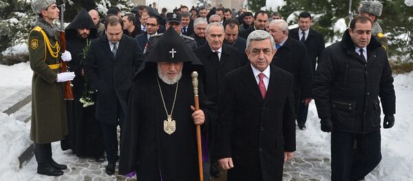 ПРЕЗИДЕНТ СЕРЖ САРГСЯН ПОСЕТИЛ ПАНТЕОН ЕРАБЛУР ПРЕЗИДЕНТ СЕРЖ САРГСЯН ПОСЕТИЛ ПАНТЕОН ЕРАБЛУР - Sputnik Արմենիա