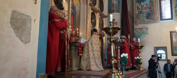 Рождественское богослужение в церкви Сурб Геворк в Тбилиси Рождественское богослужение в церкви Сурб Геворк в Тбилиси - Sputnik Արմենիա