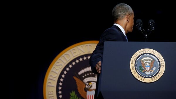 Барак Обама после прощальной речи в Чикаго - Sputnik Արմենիա