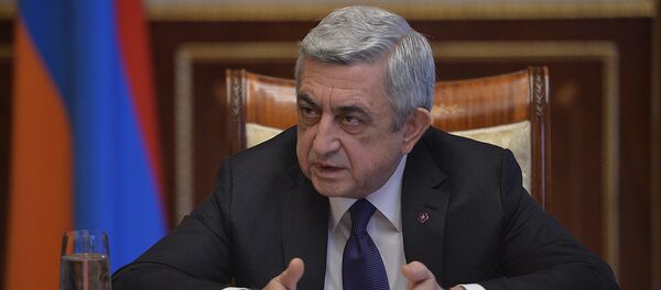 Президент Армении Серж Саргсян - Sputnik Արմենիա