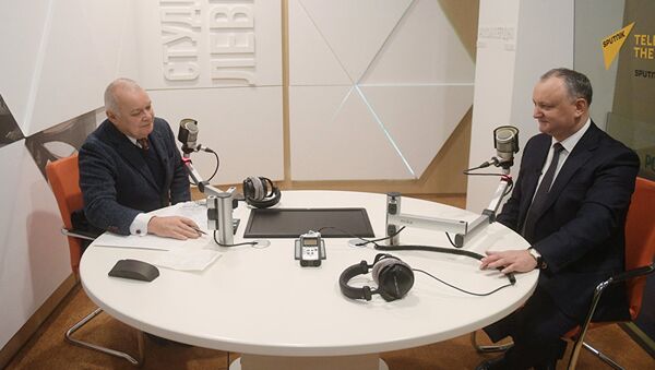 Эксклюзивное интервью президента Молдовы Игоря Додона Дмитрию Киселеву - Sputnik Армения