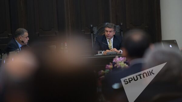 Заседание Правительства РА. Карен Карапетян - Sputnik Армения