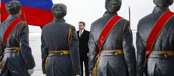 Официальный визит премьер-министра РА Крена Карапетяна с премьер-министром РФ Дмитрием Медведевым Официальный визит премьер-министра РА Крена Карапетяна с премьер-министром РФ Дмитрием Медведевым - Sputnik Արմենիա