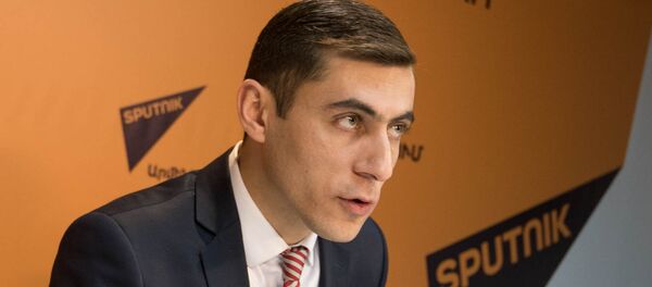 П/к Гагика Суреняна в пресс-центре Sputnik Армения - Sputnik Армения