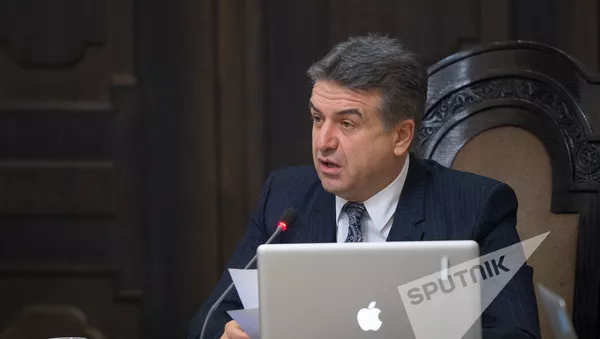 Карен Карапетян. заседание правительства - Sputnik Армения