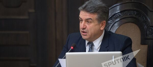 Карен Карапетян. заседание правительства - Sputnik Армения