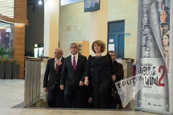 Президент Армении Серж Саргсян присутствовал на премьере фильма Линия 2: 25 лет спустя - Sputnik Արմենիա