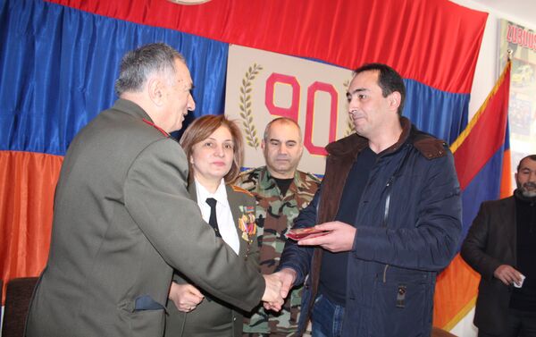 Мероприятие, посвященное 90-летию ДОСААФ и 25-летию армянской армии - Sputnik Армения