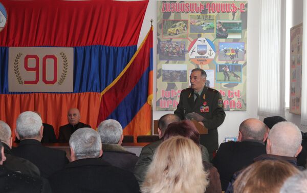 Мероприятие, посвященное 90-летию ДОСААФ и 25-летию армянской армии - Sputnik Армения