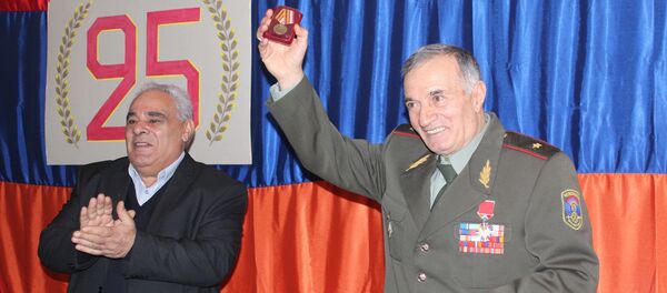 Мероприятие, посвященное 90-летию ДОСААФ и 25-летию армянской армии - Sputnik Армения