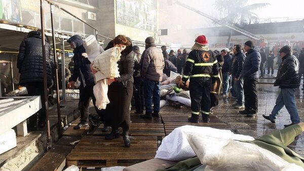Пожар на Вокзальной площади в Тбилиси - Sputnik Արմենիա