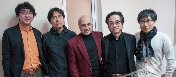 Тигран Экекян с японскими коллегами - Sputnik Армения