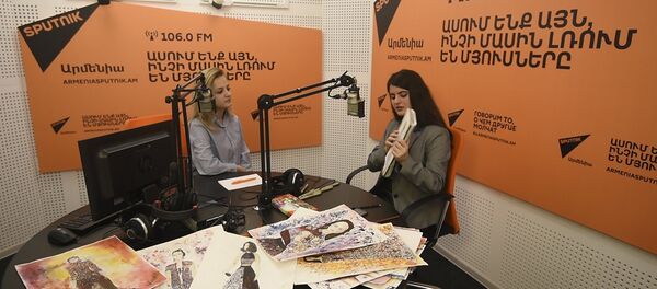 Юная армянская художница смешивает этно с современным стилем - Sputnik Армения