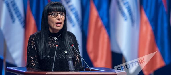 Девятый съезд партии Процветающая Армения. Наира Зограбян Девятый съезд партии Процветающая Армения. Наира Зограбян - Sputnik Армения