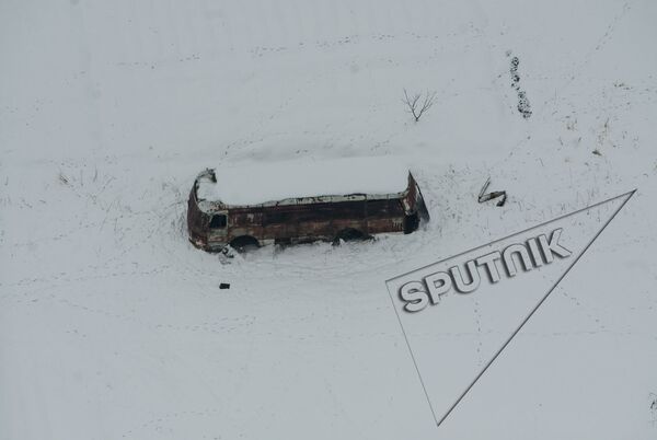 Ձնածածկ ու «ձնաթաղ» ավտոբուս - Sputnik Արմենիա