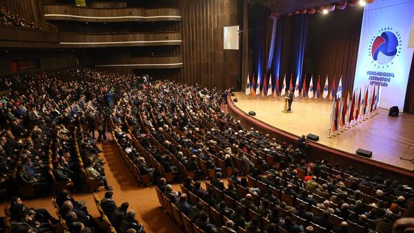Съезд политического блока Оганян-Раффи-Осканян - Sputnik Армения