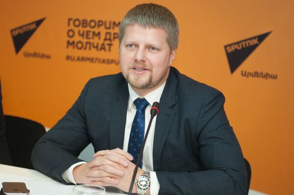 Иван Телегин. П/к на тему открытия выставки Образование XXI век  - Sputnik Армения