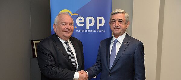 ПРЕЗИДЕНТ СЕРЖ САРГСЯН ВСТРЕТИЛСЯ С ПРЕДСЕДАТЕЛЕМ ЕНП ЖОЗЕФОМ ДОЛОМ ПРЕЗИДЕНТ СЕРЖ САРГСЯН ВСТРЕТИЛСЯ С ПРЕДСЕДАТЕЛЕМ ЕНП ЖОЗЕФОМ ДОЛОМ - Sputnik Արմենիա