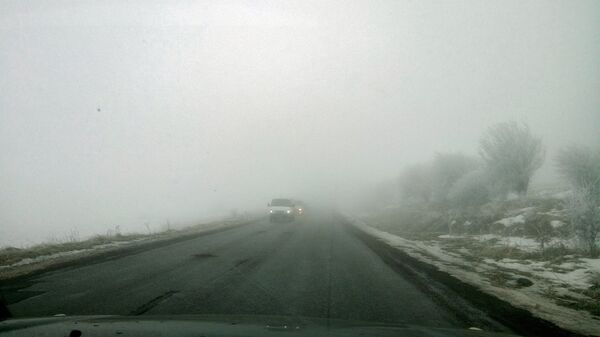 Туман на дороге, Армения - Sputnik Արմենիա