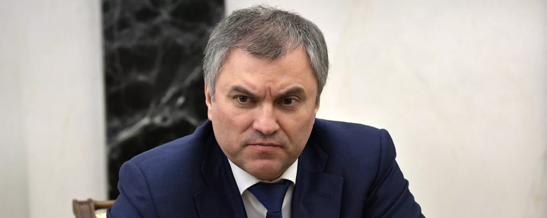 Председатель Госдумы России Вячеслав Володин перед началом совещания Совета безопасности РФ (9 февраля 2017). Москвa - Sputnik Армения, 1920, 17.03.2021