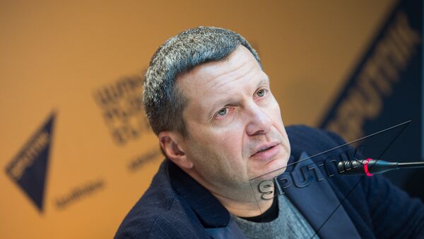 Владимир Соловьев в пресс-центре Sputnik Армения - Sputnik Արմենիա