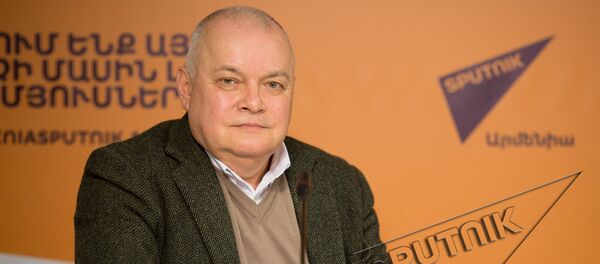 Дмитрий Киселев в пресс-центре Sputnik Армения  - Sputnik Армения