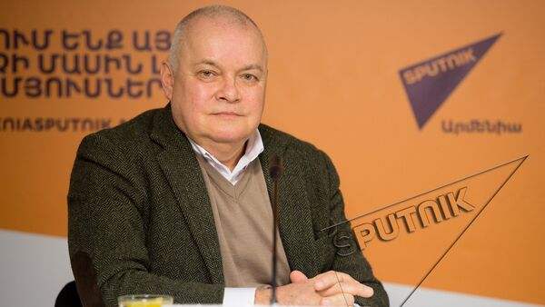 Дмитрий Киселев в пресс-центре Sputnik Армения  - Sputnik Армения