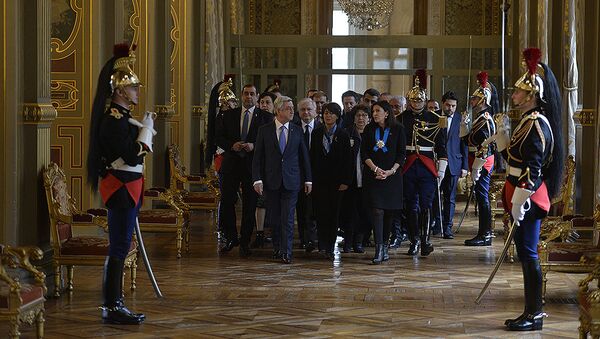 Президент Армении Серж Саргсян встретился с мэром Парижа Анн Идальго - Sputnik Արմենիա