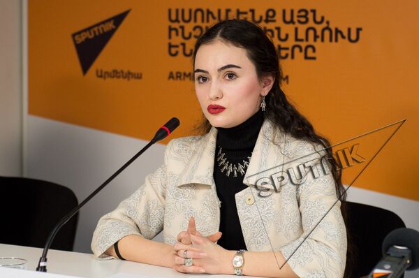 Рима Пипоян в пресс-центре Sputnik Армения  - Sputnik Армения