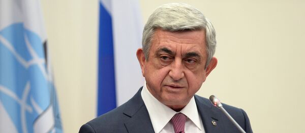 Президенту Республики Армения С. Саргсяну присвоено звание почетного доктора МГИМО - Sputnik Արմենիա