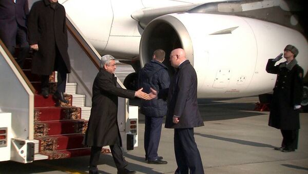Հայաստանի նախագահ Սերժ Սարգսյանը պաշտոնական այցով ժամանել է Ռուսաստան - Sputnik Արմենիա