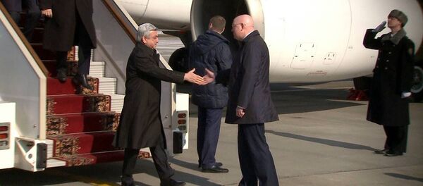 Հայաստանի նախագահ Սերժ Սարգսյանը պաշտոնական այցով ժամանել է Ռուսաստան - Sputnik Արմենիա