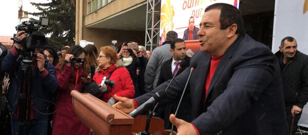 Агитационная кампания партии Процветающая Армения в Гюмри. Гагик Царукян  - Sputnik Արմենիա