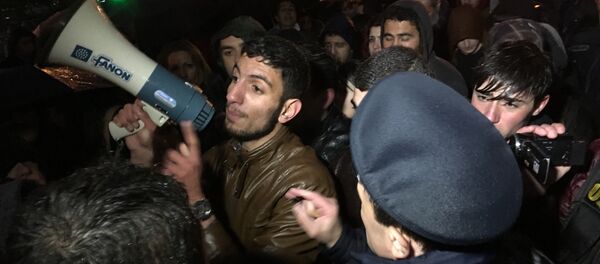 Акция протеста в Ереване в память об Артуре Саркисяне Акция протеста в Ереване в память об Артуре Саркисяне - Sputnik Արմենիա